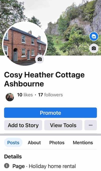 Cosy Heather Cottage Ashbourne  Esterno foto